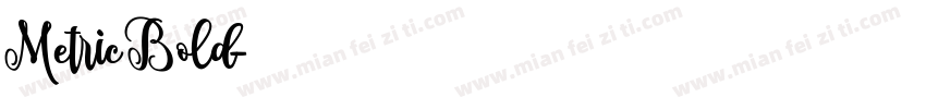 Metric Bold字体转换